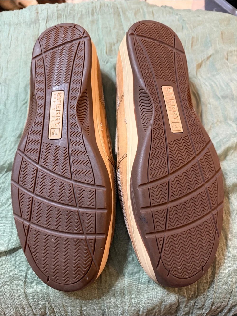 Sperry Men’s Light Brown/Tan Leather Boat Shoes